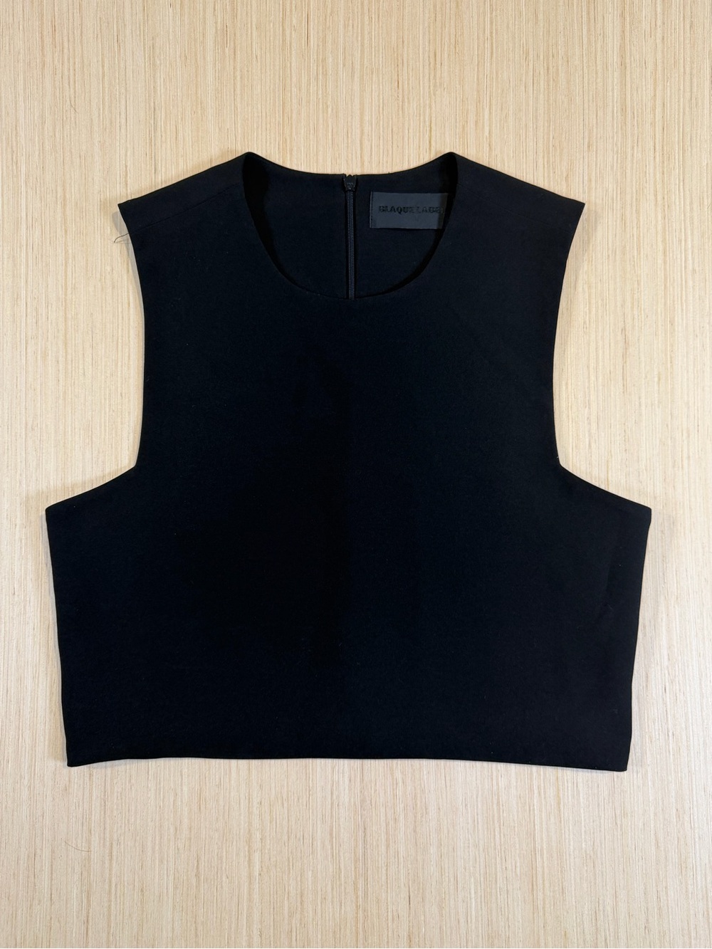Blaque Label Black Cropped Sleeveless Top